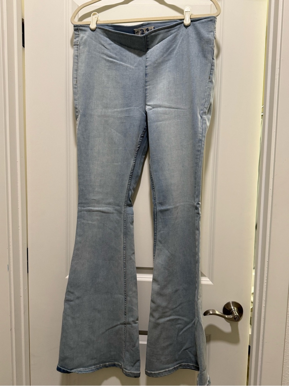 We The Free Penny Pull-On Flare Jeans in Light Blue